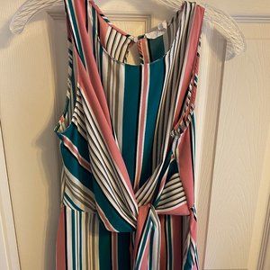 Lush size small tunic style striped top